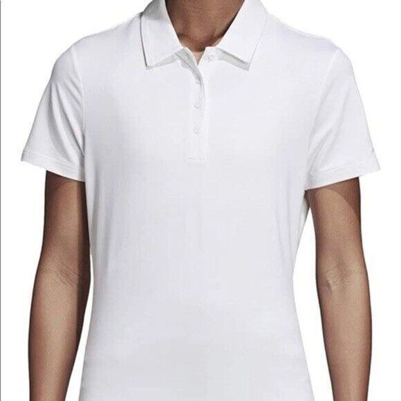 Adidas CE3065 Women's Sz Medium Ultimate 365 UPF 50+ UV Golf Polo White $70 - Picture 5 of 8